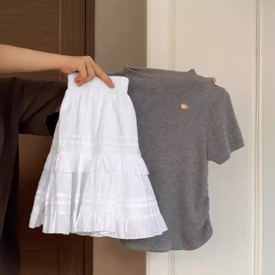 French cake skirt short skirt suit 15