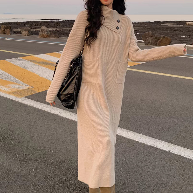 New Long Turtleneck Sweater Dress 44