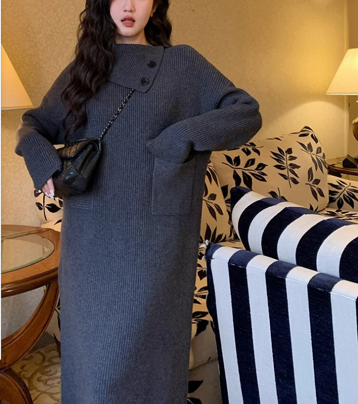 New Long Turtleneck Sweater Dress 44